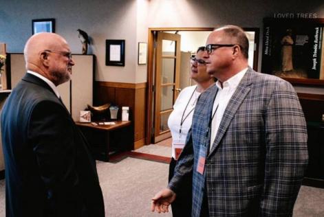 Attendees converse during a DCNR event.