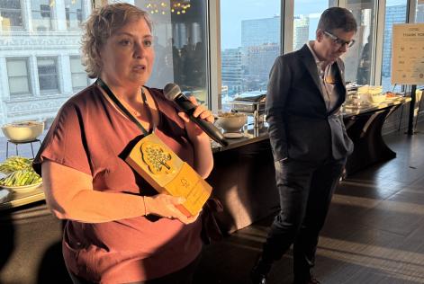 Briana Capra of Chestnut Carbon Accepts Presidents Award