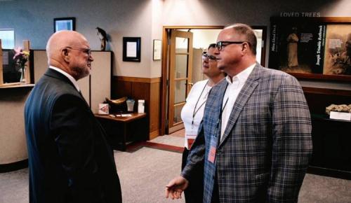 Attendees converse during a DCNR event.
