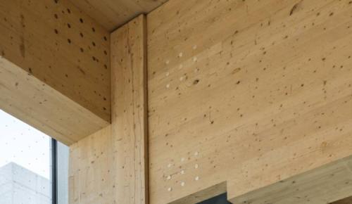 image of wood walls in building